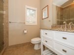 Private Guest Bathroom with Shower Only at 66 Dune Lane